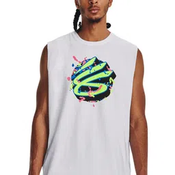 UNDER ARMOUR Printed Relaxed-Fit Curry Sleeveless T-Shirt-picture-27