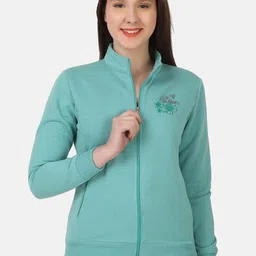 FLOSBERRY Mock Collar Front Open Cotton Sweatshirt-picture-34