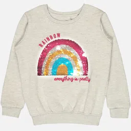 Bodycare Kids Girls Sequin Embellished Fleece Pullover-picture-24