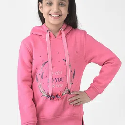 Crimsoune Club Girls Cotton Printed Hooded Sweatshirt-image-48