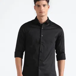 Flying Machine Slim Fit Spread Collar Pure Cotton Casual Shirt-picture-49