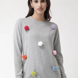 Club York Women Grey Sweatshirt-image-35