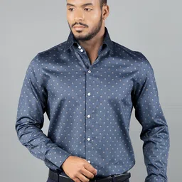 LOUIS STITCH Comfort Floral Opaque Pure Cotton Formal Shirt-picture-26