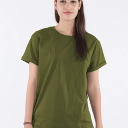 Friskers Round Neck Pure Cotton Slim Fit T-shirt-image-4