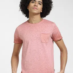 Jack & Jones Round Neck Slim Fit Cotton T-shirt image 1