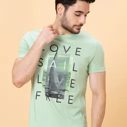 Being Human Typography Printed Round Neck Slim Fit T-shirt-picture-16