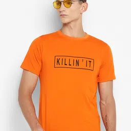 Bukkl Typography Printed Cotton Slim Fit T-shirt-picture-13