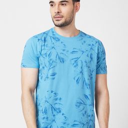 SPYKAR Abstract Printed Slim Fit Cotton Casual T-Shirt-picture-44