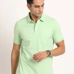 Turtle Abstract Printed Polo Collar Slim Fit T-shirt-picture-38