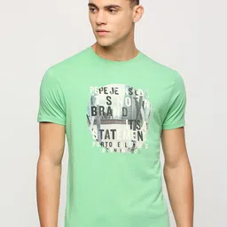 Pepe Jeans Graphic Printed Cotton Slim Fit T-shirt-picture-31
