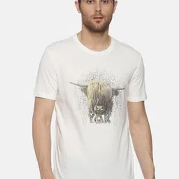 yak yak YAK Men Off White Printed Slim Fit T-shirt-picture-30