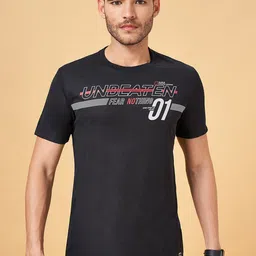 Ajile by Pantaloons Typography Printed Slim Fit T-shirt-picture-18