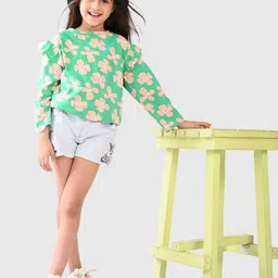 BONKIDS Girls Floral Printed T-shirt-picture-52