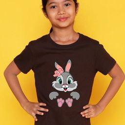 NUSYL Girls Graphic Printed Round Neck Cotton Regular Fit T-shirt-picture-6