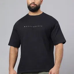 MuscleBlaze Unisex Typography Printed Round Neck Cotton Relaxed Fit T-shirt-picture-10