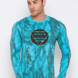 Being Human Men Blue Printed T-shirt-picture-27