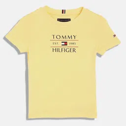 Tommy Hilfiger Boys Typography Printed Round Neck Cotton T-shirt-picture-36