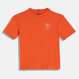 Tommy Hilfiger Boys Typography Printed Round Neck Cotton T-shirt-picture-21