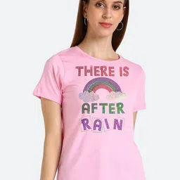 shashvi Women Pink Embellished Cotton T-shirt-picture-24