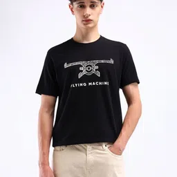 Flying Machine Men Typography Printed T-shirt-picture-22
