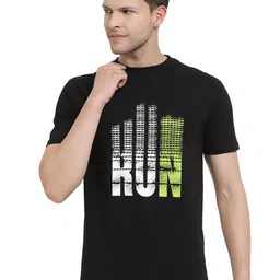 PROTEENS Men Black & White Typography Printed Cotton T-shirt-picture-10