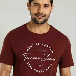 Indian Terrain Men Typography Printed Round Neck T-shirt-picture-35