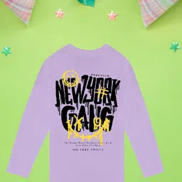 NUSYL Boys Purple Typography Printed T-shirt-picture-15