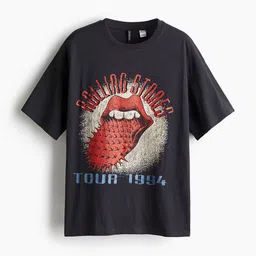H&M Oversized Printed T-shirt image 1