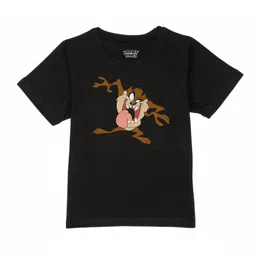 Looney Tunes by Wear Your Mind Boys Black Looney Tunes Printed T-shirt-picture-34