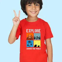 NUSYL Boys Graphic Printed Round Neck T-shirt-picture-31