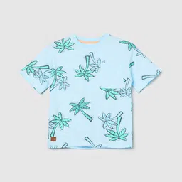 max Boys Tropical Printed Round Neck Pure Cotton Casual T-shirt-picture-21