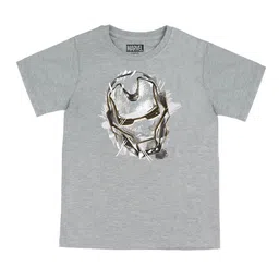 Marvel by Wear Your Mind Boys Grey Melange Printed T-shirt-picture-15
