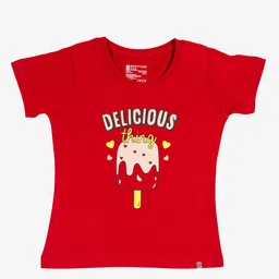Bodycare Girls Typography Printed Round Neck Cotton T-shirt-picture-44