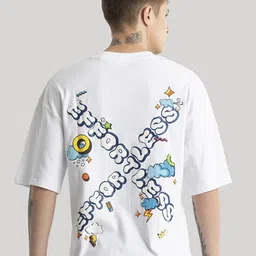 Snitch Men Typography Printed Cotton Oversized T-shirt-picture-17