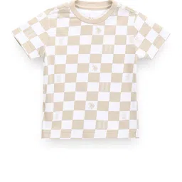 U.S. Polo Assn. Kids Boys Checked Round Neck T-shirt-picture-27