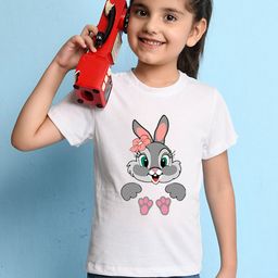 NUSYL Girls Printed Round Neck T-shirt-picture-48