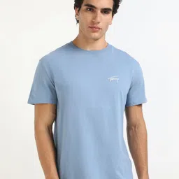 Tommy Hilfiger Men Solid Round Neck Cotton T-shirt-picture-28
