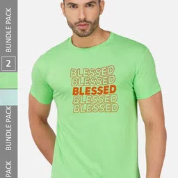 CHOZI Pack Of 2 Printed Cotton T-shirt-picture-25