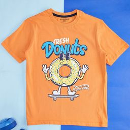 Pantaloons Junior Boys Typography Printed Cotton T-shirt-picture-35