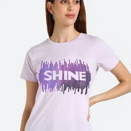 shashvi Women Purple Typography Printed T-shirt-picture-18