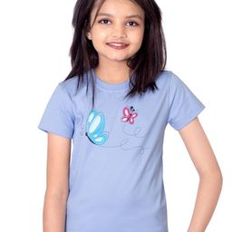 ONE SKY Girls Graphic Printed Pure Cotton T-shirt-picture-18