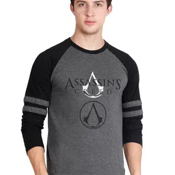 Fleximaa Men Charcoal Typography Printed T-shirt-picture-24