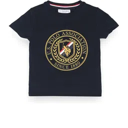 U.S. Polo Assn. Kids Boys Brand Logo Printed Short Sleeves T-shirt-picture-32