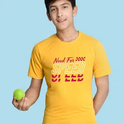 NUSYL Boys Typography Printed Round Neck T-shirt-picture-29