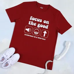 Hoop Boys Typography Printed Round Neck Short Sleeves Cotton T-shirt-image-85