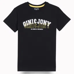 Gini and Jony Boys Typography Printed Applique T-shirt-picture-10