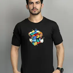 Elibolz Men Printed Applique T-shirt-picture-27