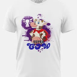 Print My Fashion Boys Super Cow Printed Cotton Casual T-shirt-picture-57