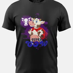 Print My Fashion Boys Super Cow Printed Cotton Casual T-shirt-picture-41