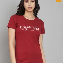 Trend Level Women Set Of 2Typography PrintedT-shirt-picture-15